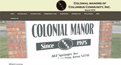 Desktop Screenshot of colonialmanors.com